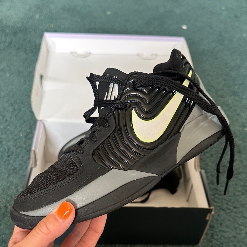 Nike Black and Neon Green Sneakers